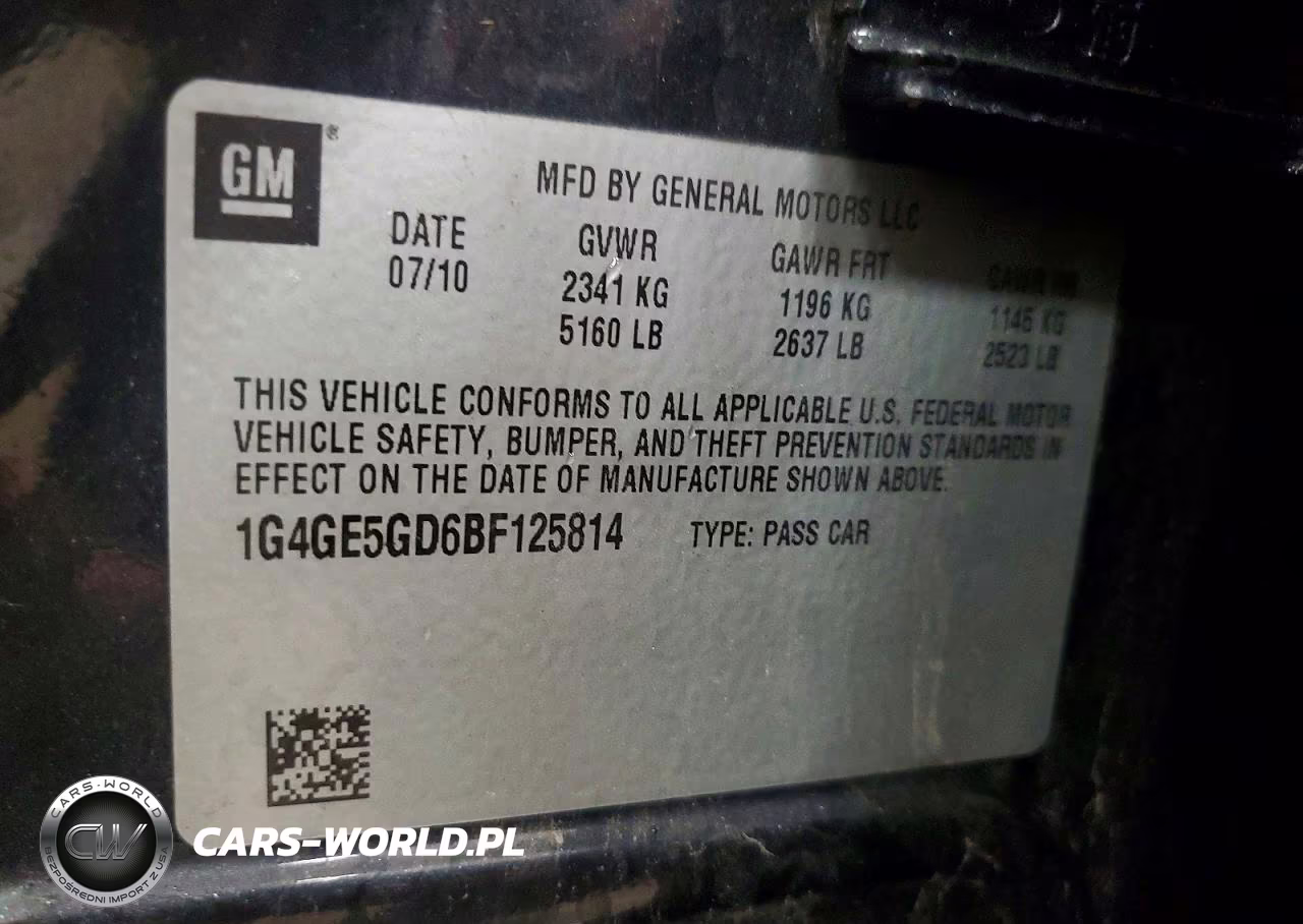 2011 Buick Lacrosse Cxs VIN:1G4GE5GD6BF125814 - 12