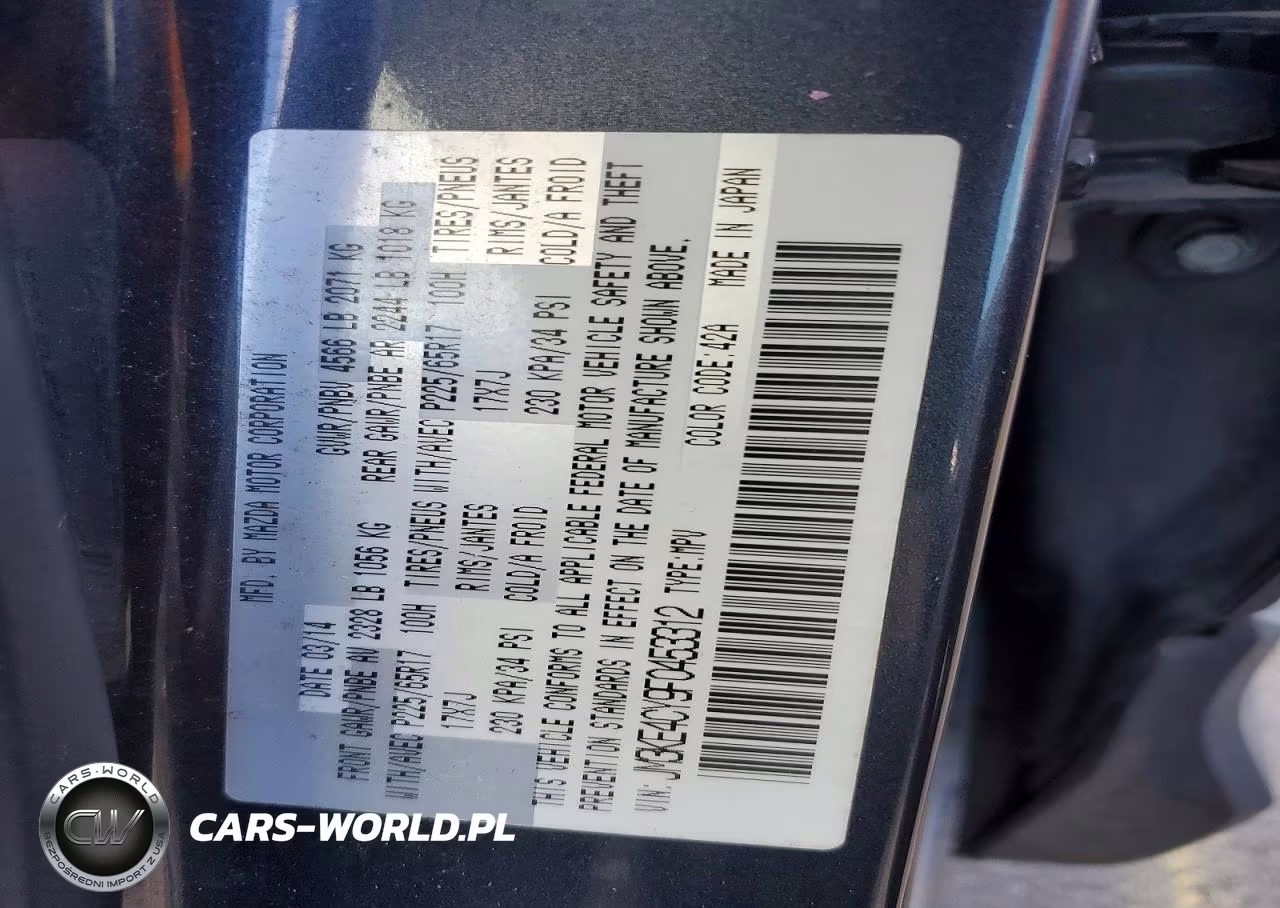 2015 Mazda Cx-5 Touring VIN:JM3KE4CY9F0453312 - 12