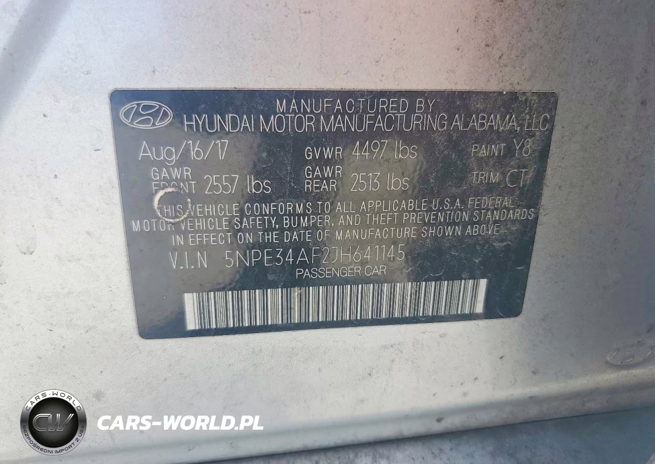 2018 Hyundai Sonata Sport VIN:5NPE34AF2JH641145 - 12