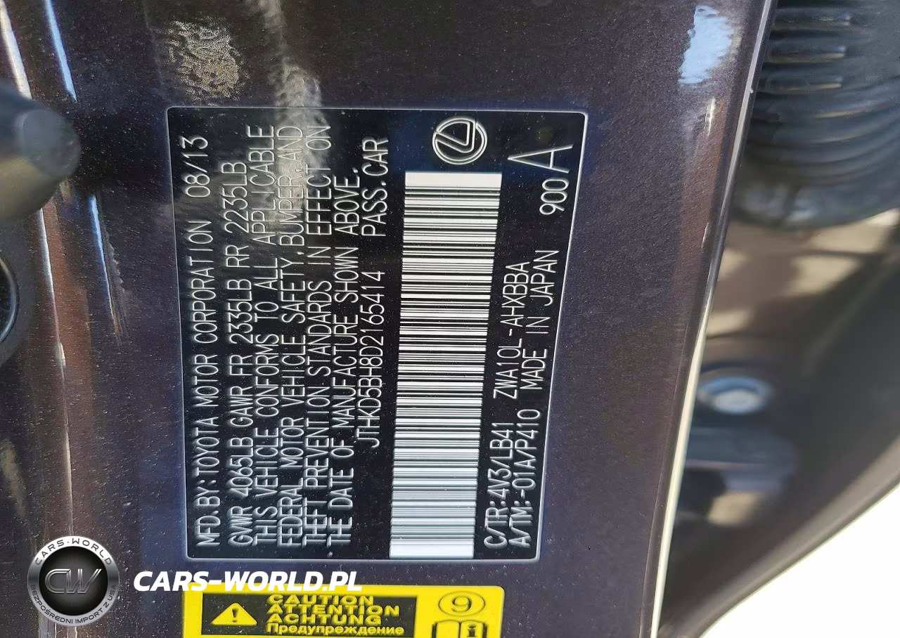 2013 Lexus Ct 200 VIN:JTHKD5BH8D2165414 - 13