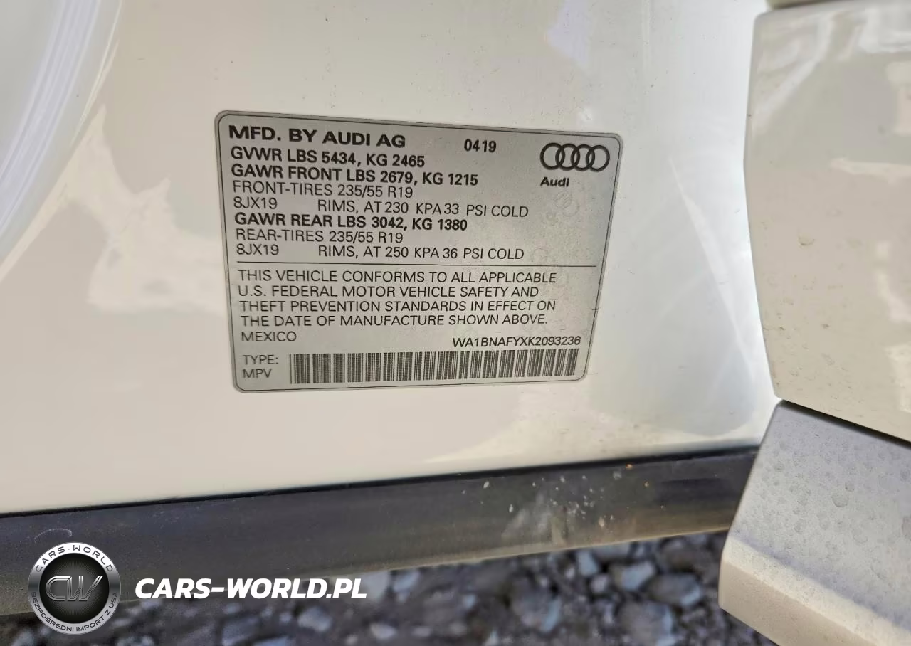 2019 Audi Q5 Premium Plus VIN:WA1BNAFYXK2093236 - 13