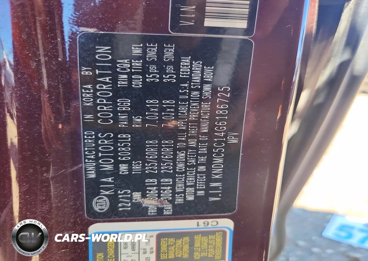 2016 Kia Sedona Sx VIN:KNDMC5C14G6186725 - 12