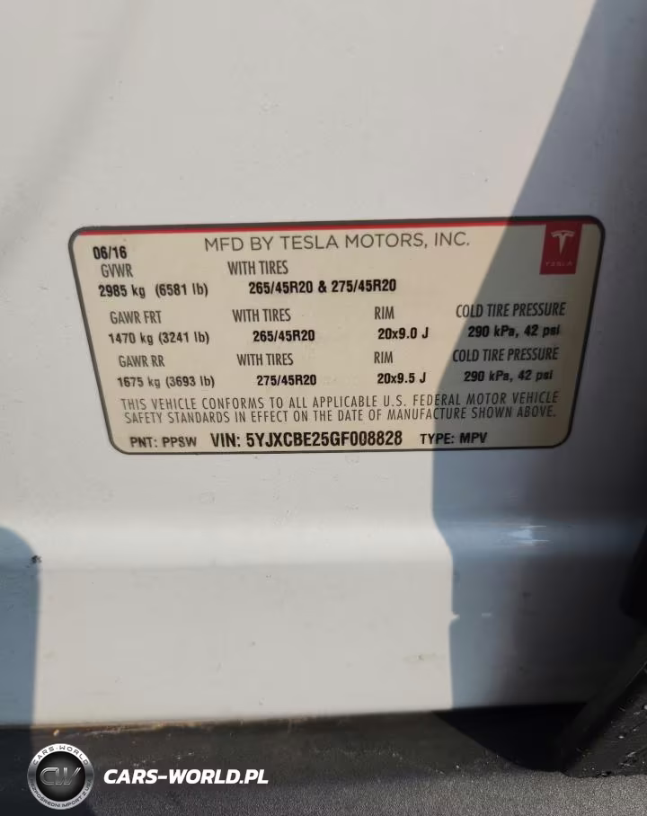2016 Tesla Model X VIN:5YJXCBE25GF008828 - 13