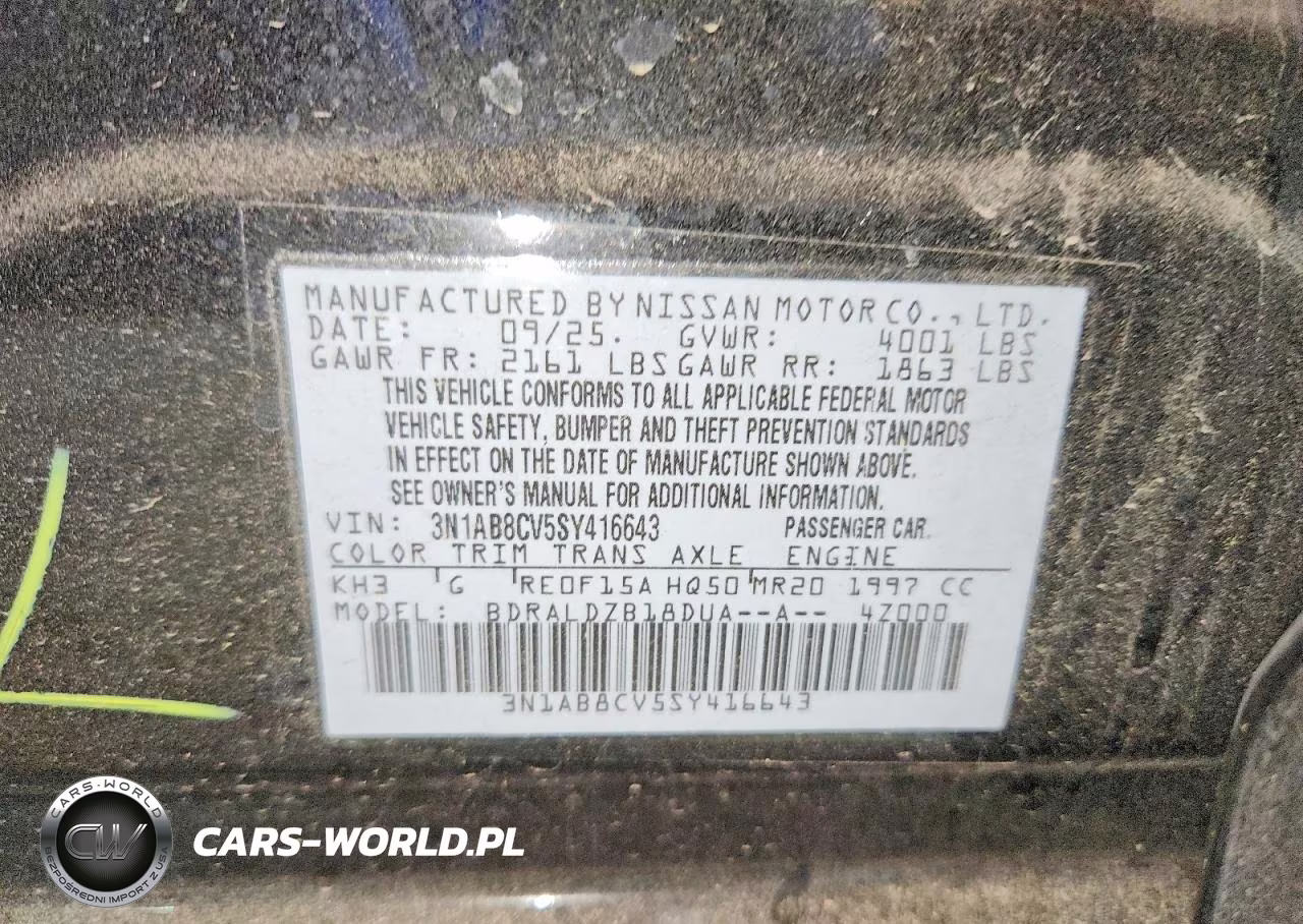 2025 Nissan Sentra Sv VIN:3N1AB8CV5SY416643 - 12