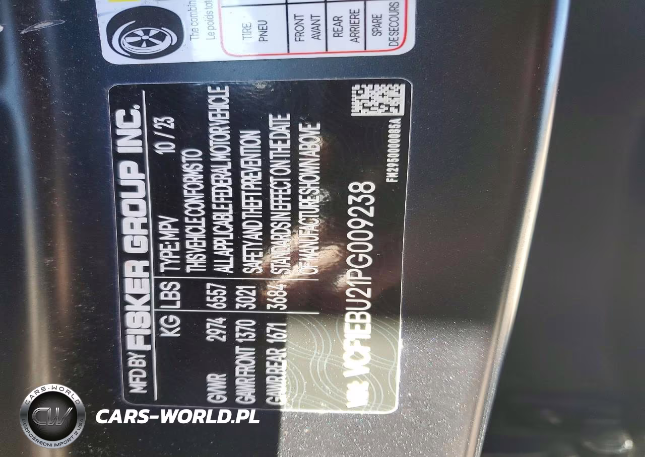 2023 Fisker Inc. Ocean Extreme VIN:VCF1EBU21PG009238 - 12