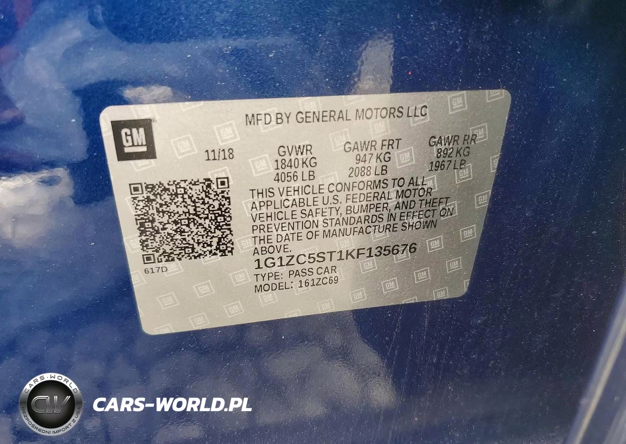 2019 Chevrolet Malibu Ls VIN:1G1ZC5ST1KF135676 - 12