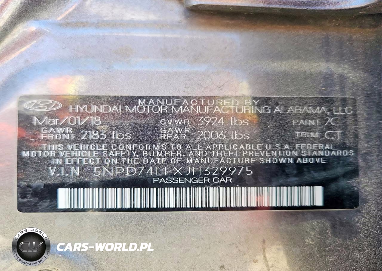 2018 Hyundai Elantra Se VIN:5NPD74LFXJH329975 - 12