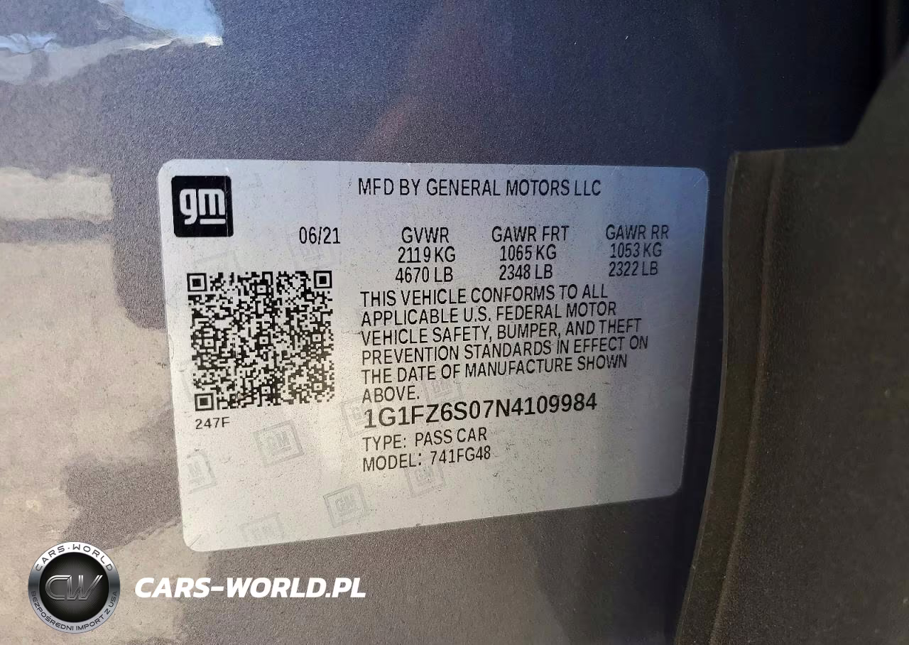 2022 Chevrolet Bolt Euv Premier VIN:1G1FZ6S07N4109984 - 12