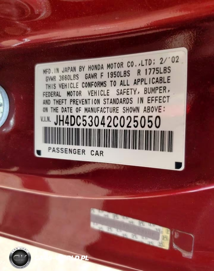 2002 Acura Rsx Type-S VIN:JH4DC53042C025050 - 12