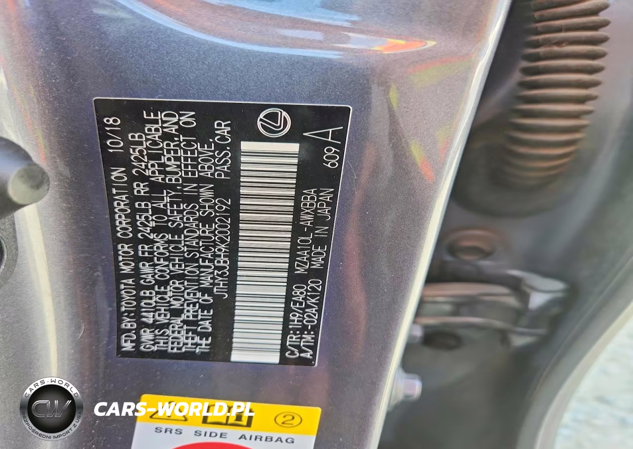 2019 Lexus Ux 200 VIN:JTHY3JBH9K2002192 - 13