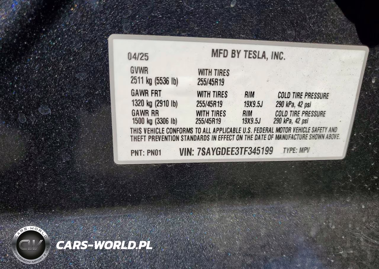 2026 Tesla Model Y VIN:7SAYGDEE3TF345199 - 13