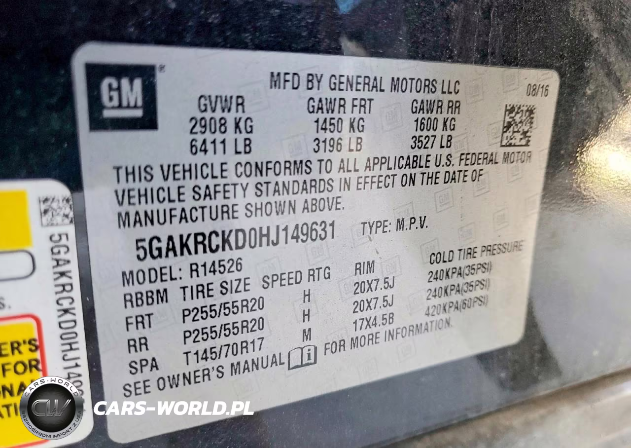 2017 Buick Enclave VIN:5GAKRCKD0HJ149631 - 13