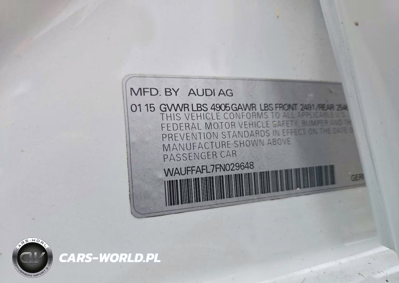 2015 Audi A4 Premium Plus VIN:WAUFFAFL7FN029648 - 12