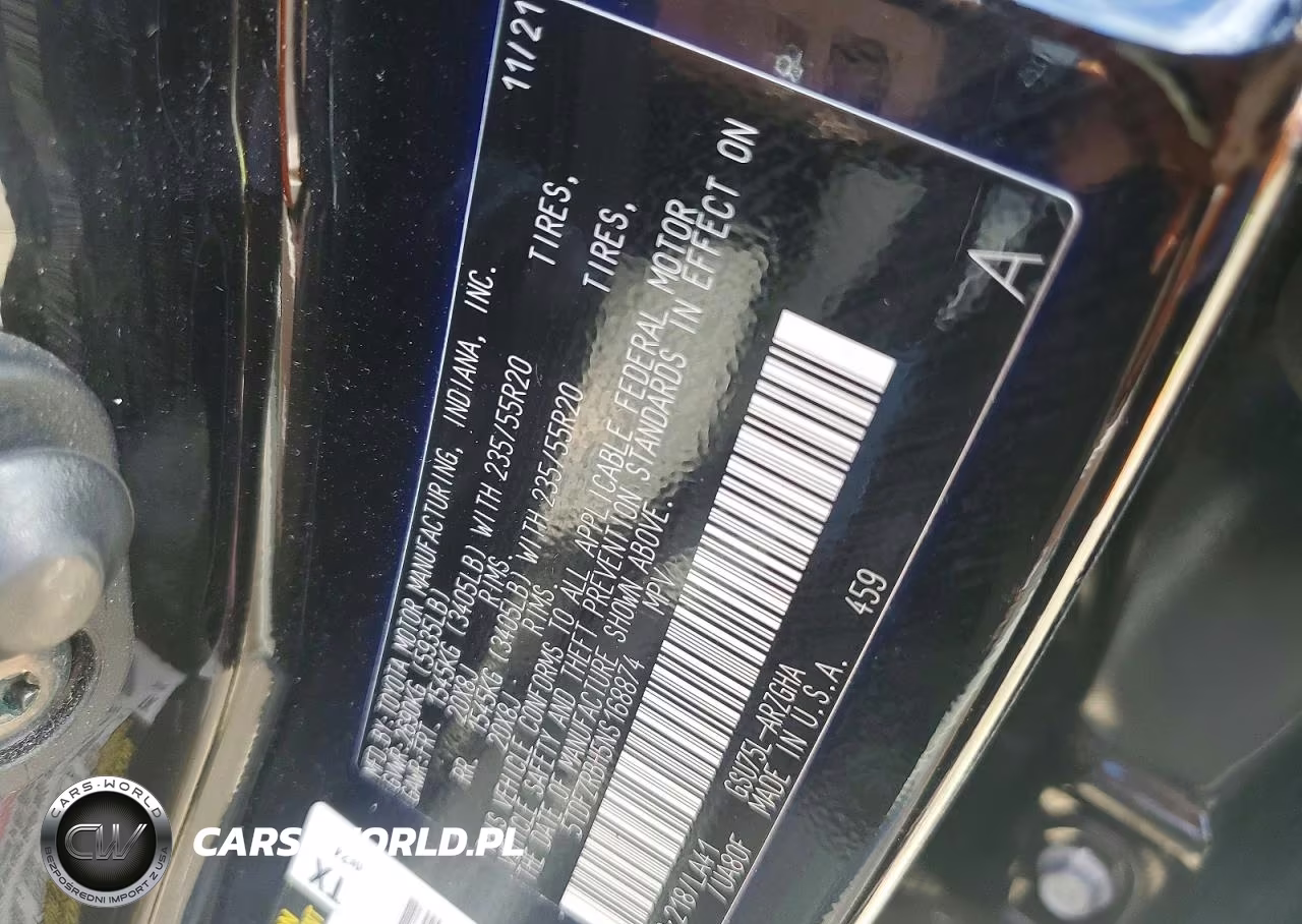 2022 Toyota Highlander Platinum VIN:5TDFZRBH5NS168874 - 12