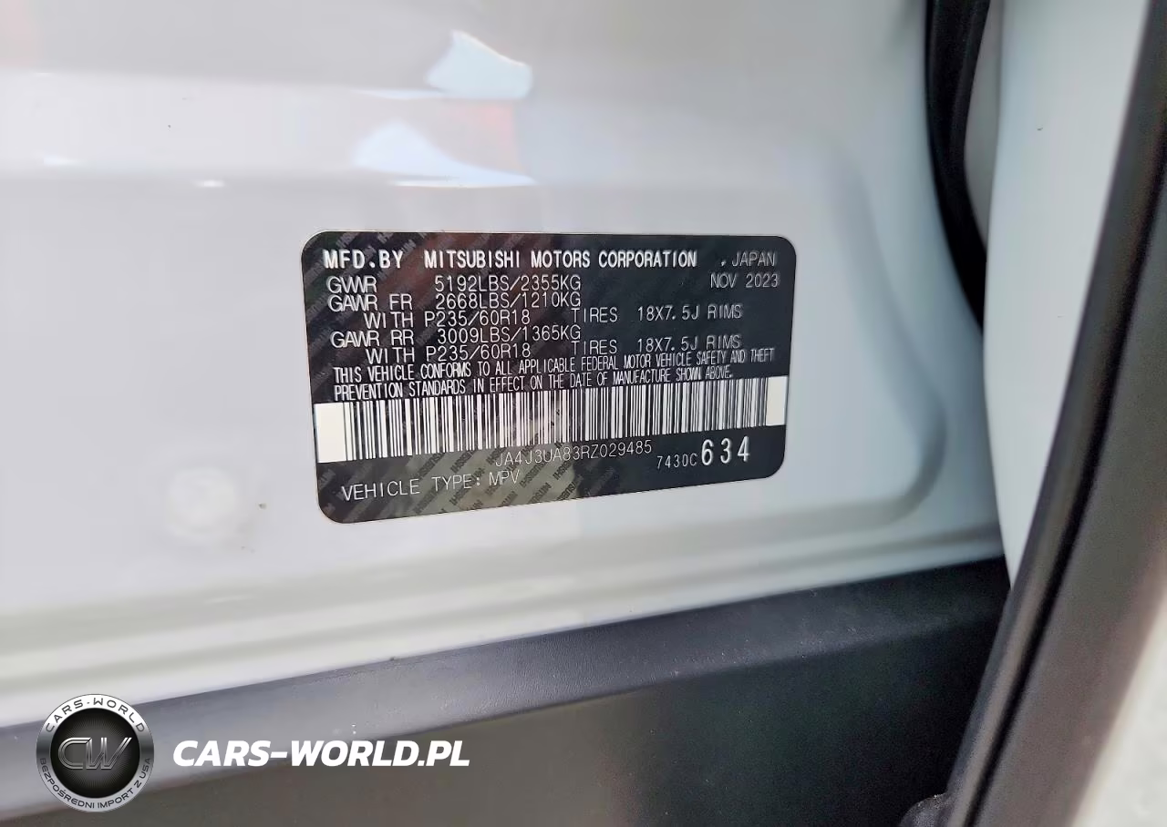 2024 Mitsubishi Outlander Es VIN:JA4J3UA83RZ029485 - 13