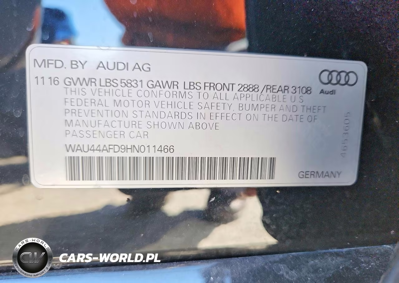 2017 Audi A8 L Quattro VIN:WAU44AFD9HN011466 - 13