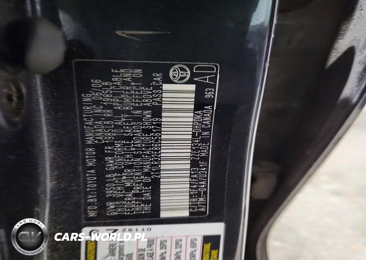 2006 Toyota Matrix Base VIN:2T1LR32E86C561719 - 12