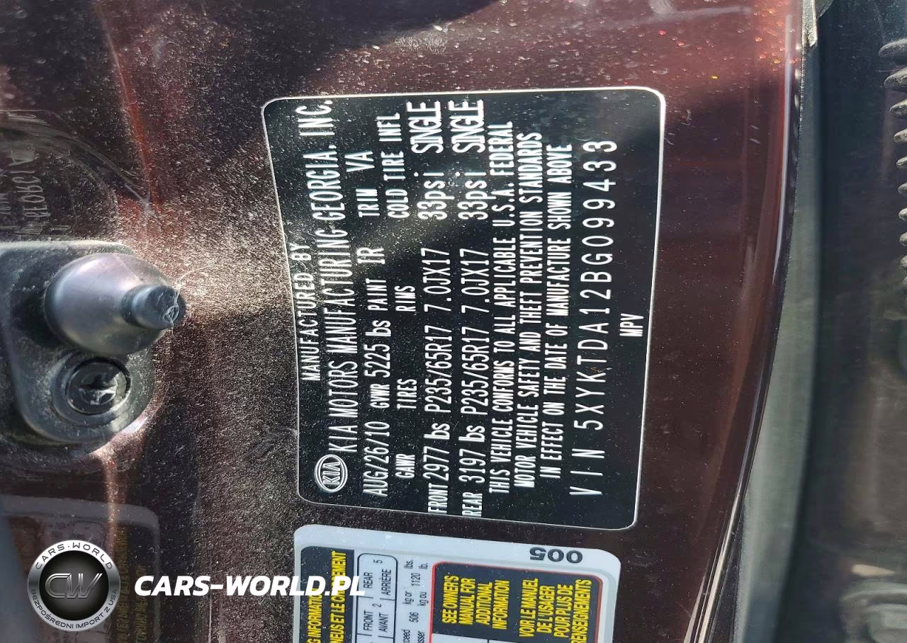 2011 Kia Sorento Lx VIN:5XYKTDA12BG099433 - 14