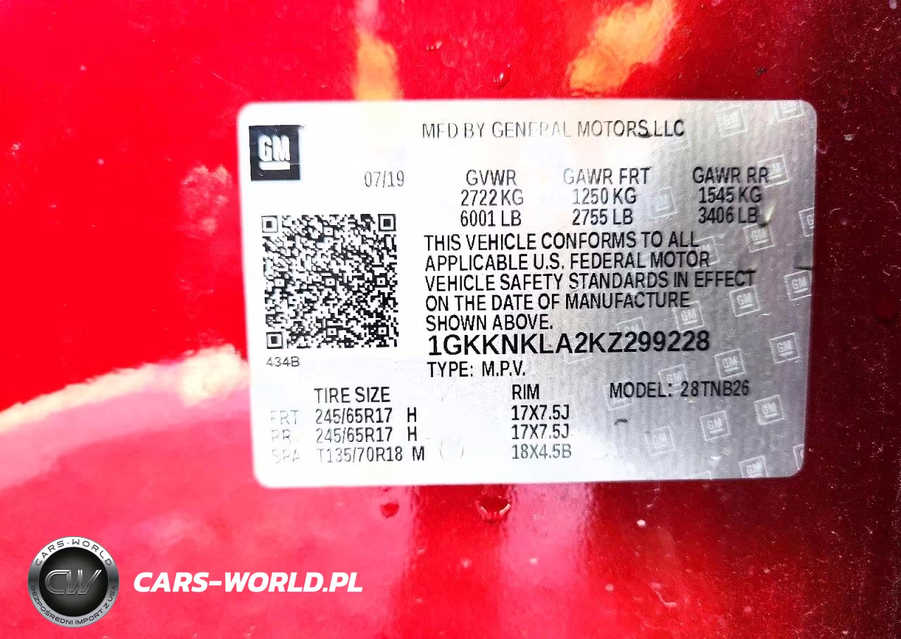 2019 GMC Acadia Sle VIN:1GKKNKLA2KZ299228 - 13