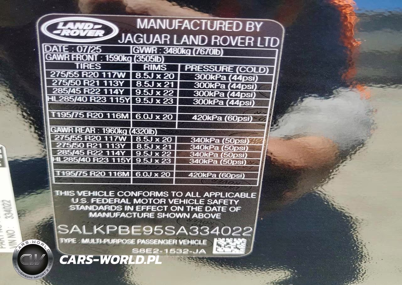 2025 Land Rover Range Rover Se VIN:SALKPBE95SA334022 - 13