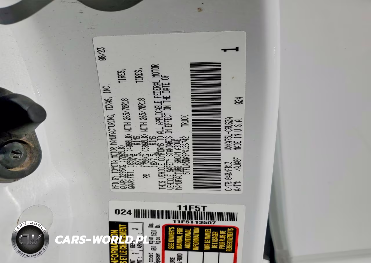 2023 Toyota Tundra Sr5 VIN:5TFLA5DA9PX126742 - 12