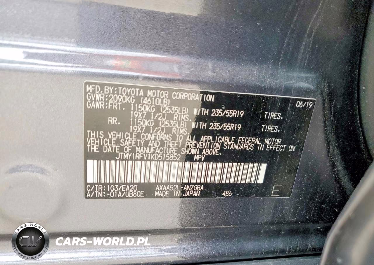 2019 Toyota Rav4 Limited VIN:JTMY1RFV1KD515852 - 13