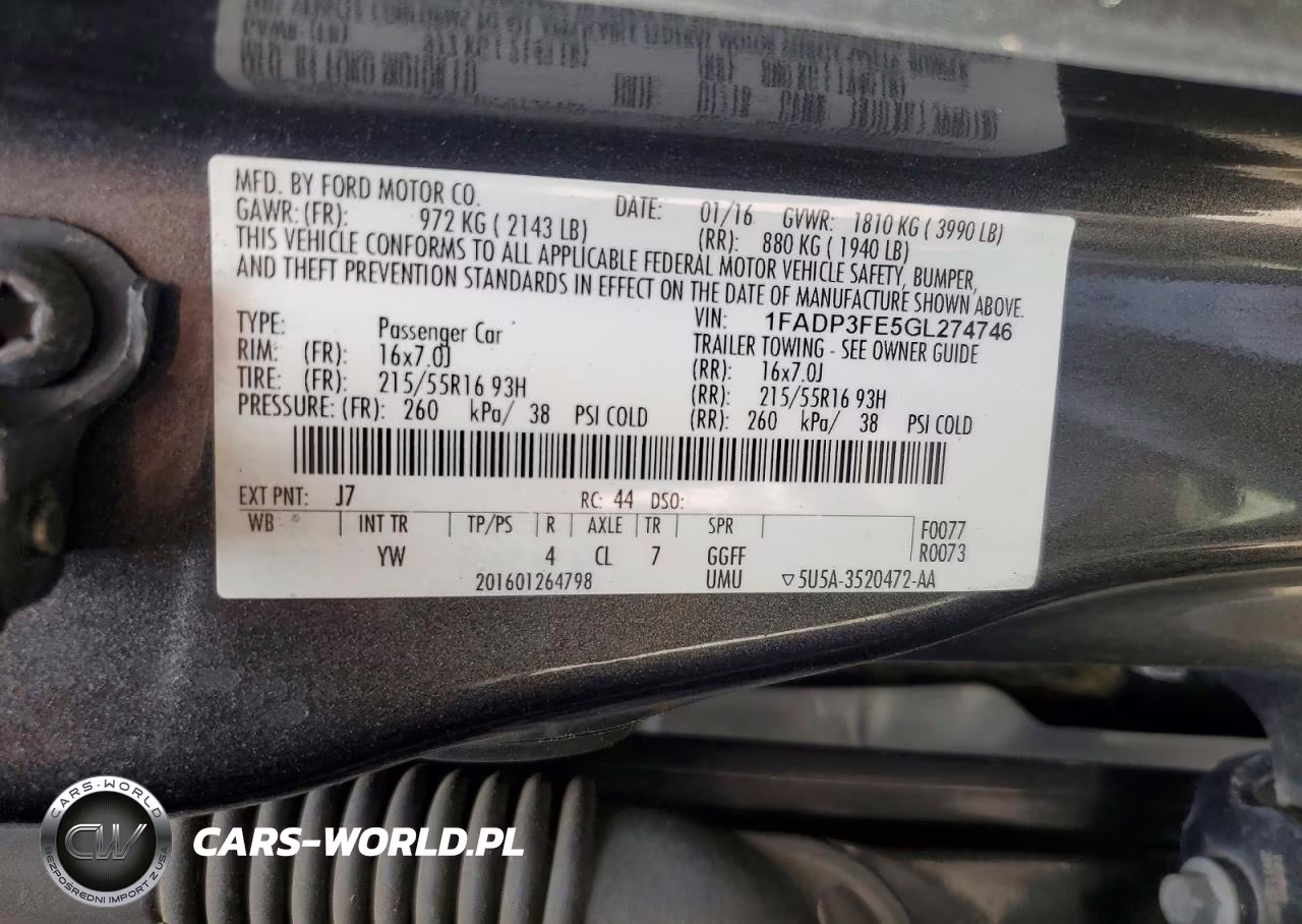 2016 Ford Focus Se VIN:1FADP3FE5GL274746 - 12