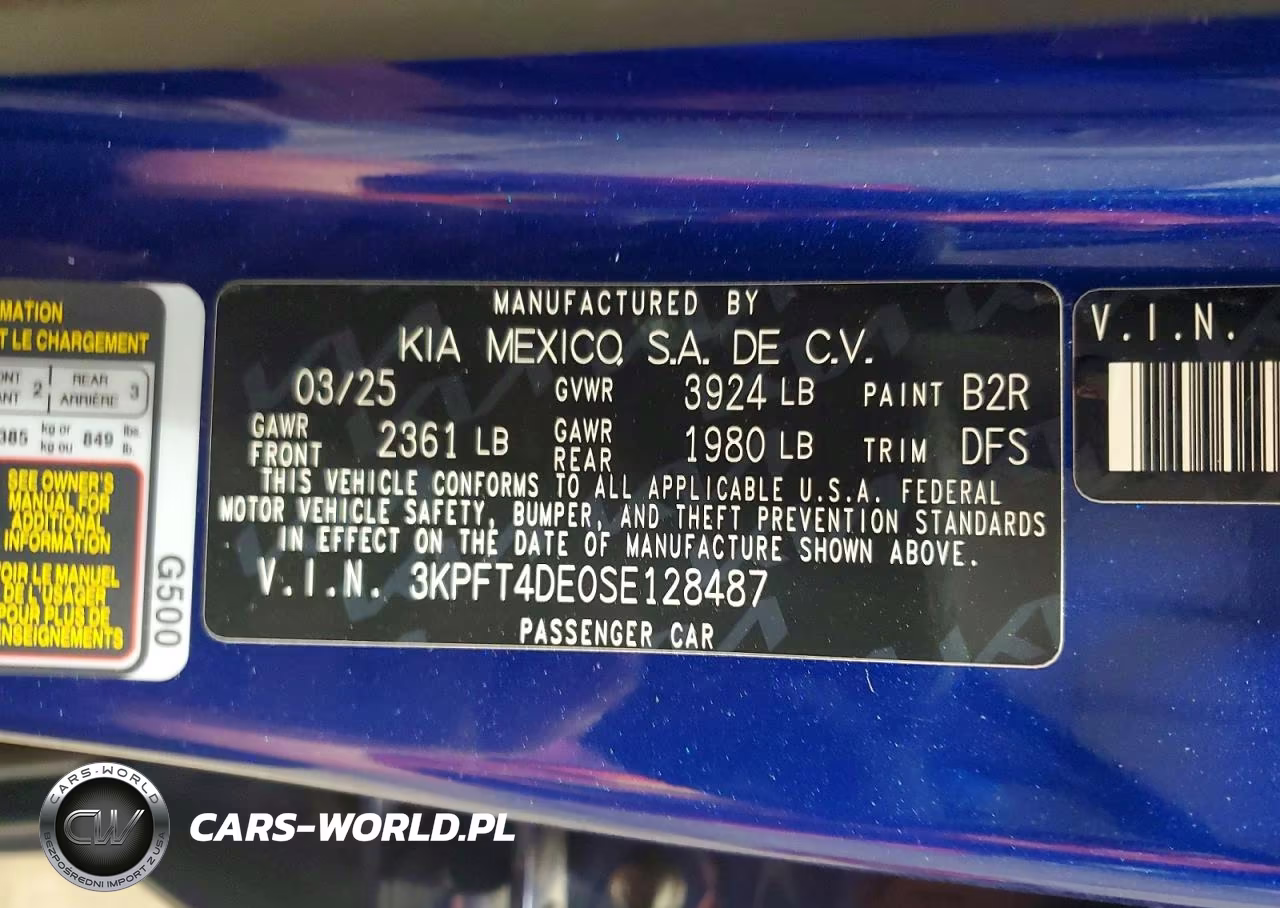 2025 Kia K4 Lxs VIN:3KPFT4DE0SE128487 - 12