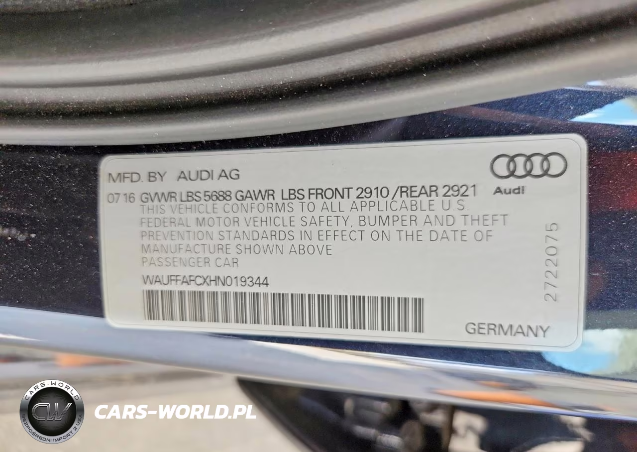 2017 Audi S6 Premium Plus VIN:WAUFFAFCXHN019344 - 12