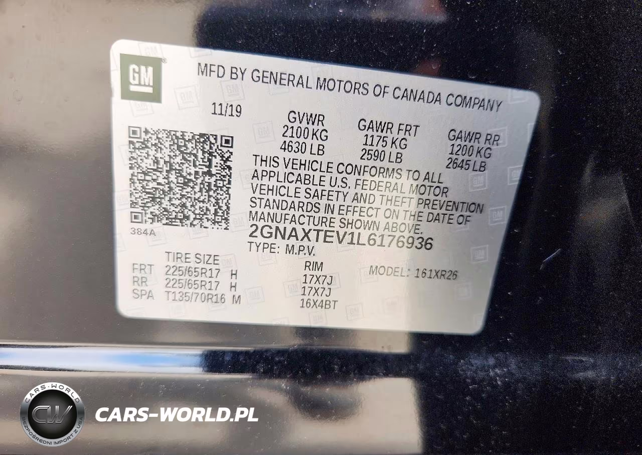 2020 Chevrolet Equinox Lt VIN:2GNAXTEV1L6176936 - 13