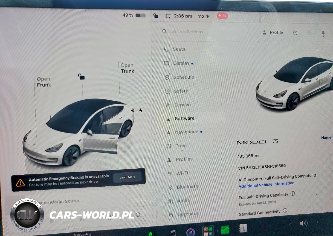 2022 Tesla Model 3 VIN:5YJ3E1EA8NF316566 - 9