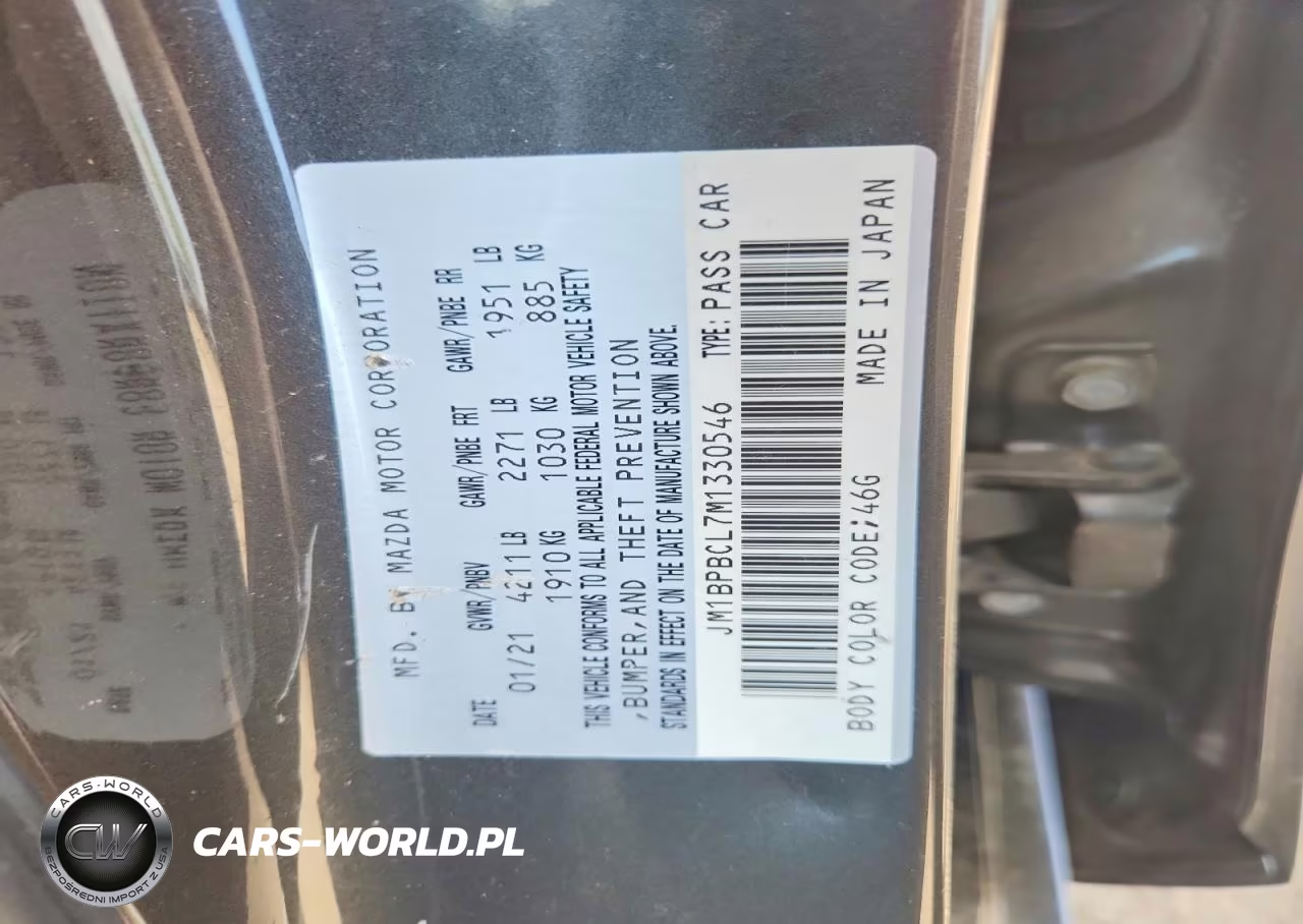 2021 Mazda 3 Preferred VIN:JM1BPBCL7M1330546 - 12