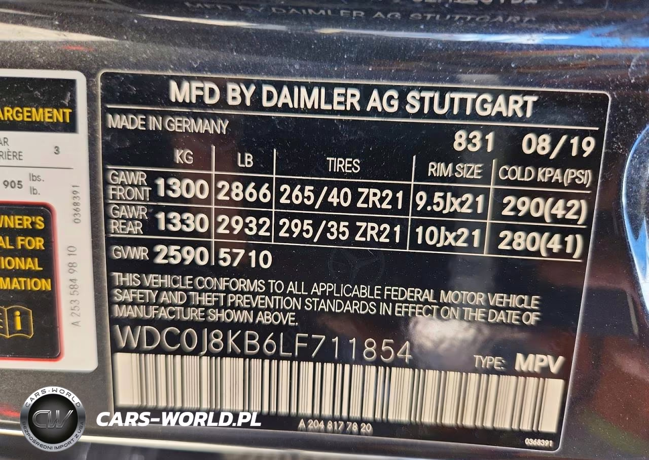 2020 Mercedes-Benz Glc Coupe 63 S 4Matic Amg VIN:WDC0J8KB6LF711854 - 12
