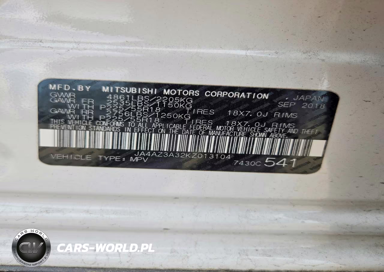 2019 Mitsubishi Outlander Se VIN:JA4AZ3A32KZ013104 - 14