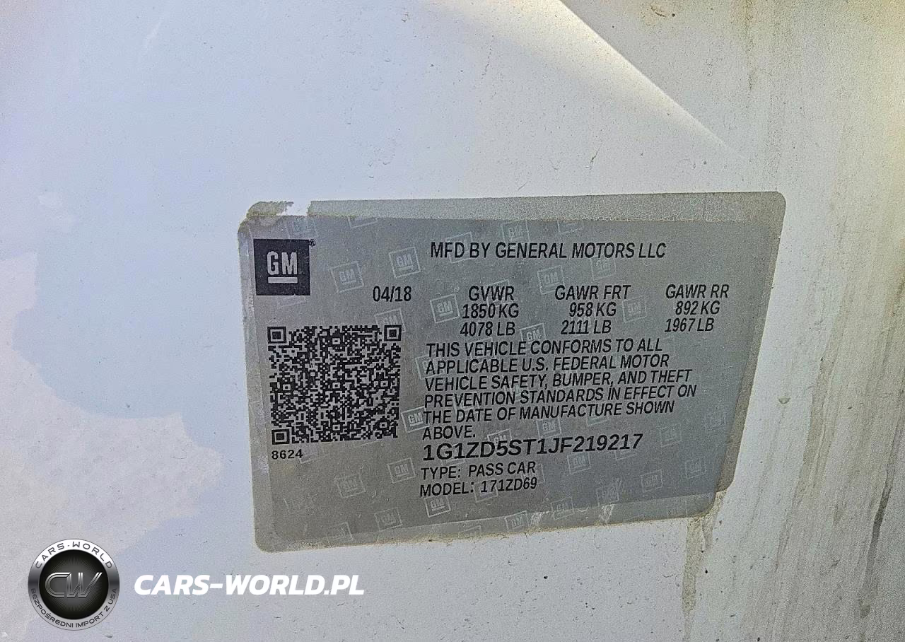 2018 Chevrolet Malibu Lt VIN:1G1ZD5ST1JF219217 - 12