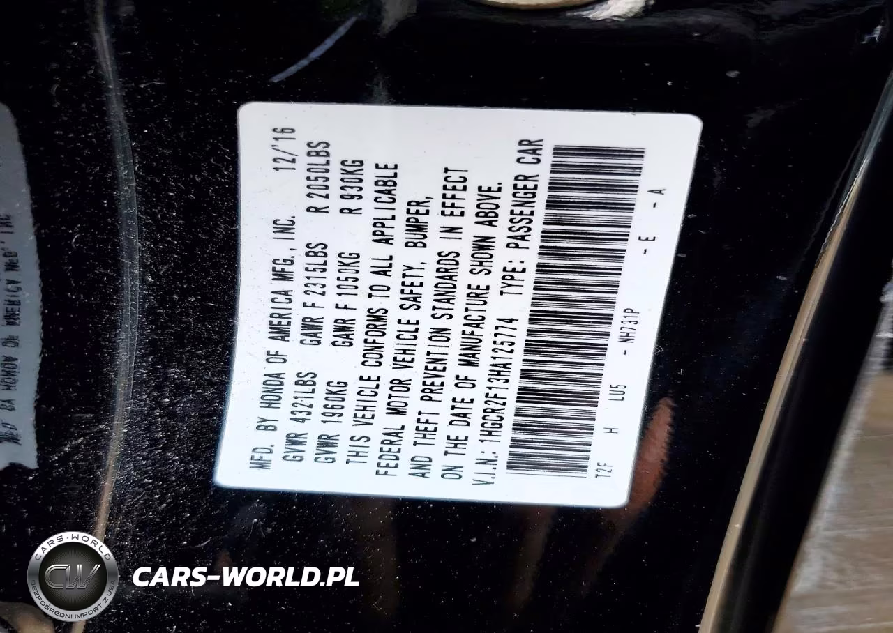 2017 Honda Accord Sport Special Edition VIN:1HGCR2F13HA125774 - 13