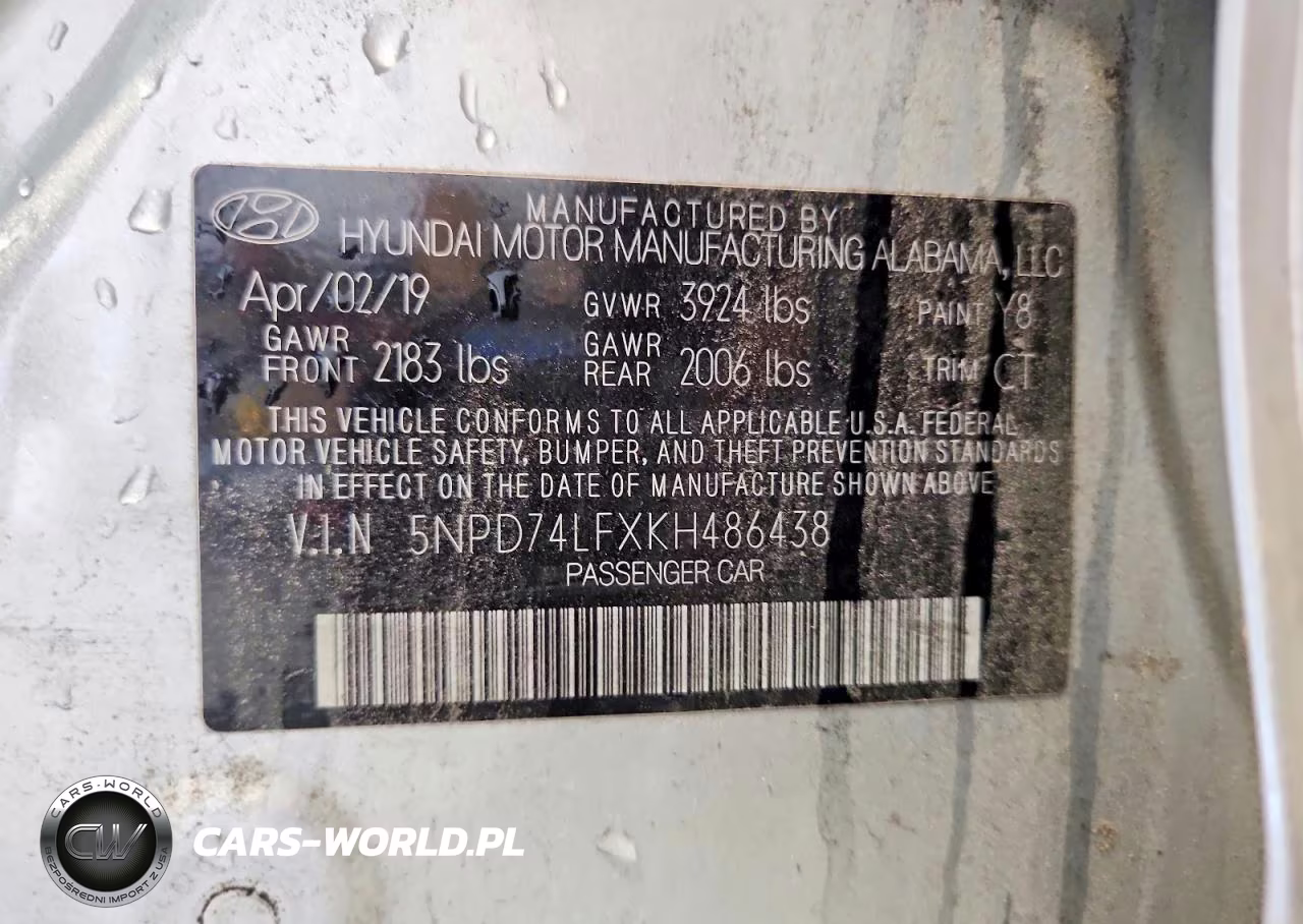 2019 Hyundai Elantra Se VIN:5NPD74LFXKH486438 - 12