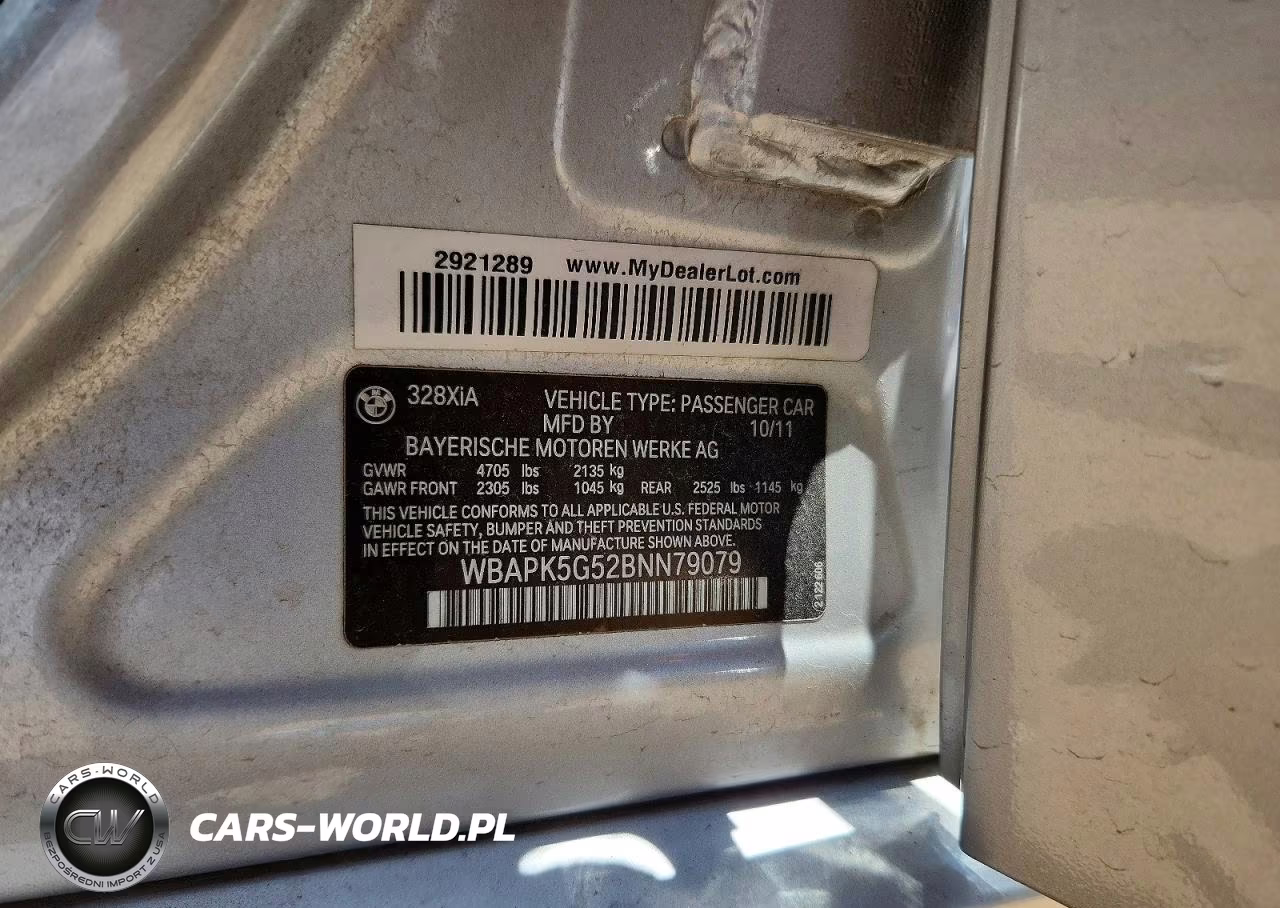 2011 BMW 328 Xi Sulev VIN:WBAPK5G52BNN79079 - 13