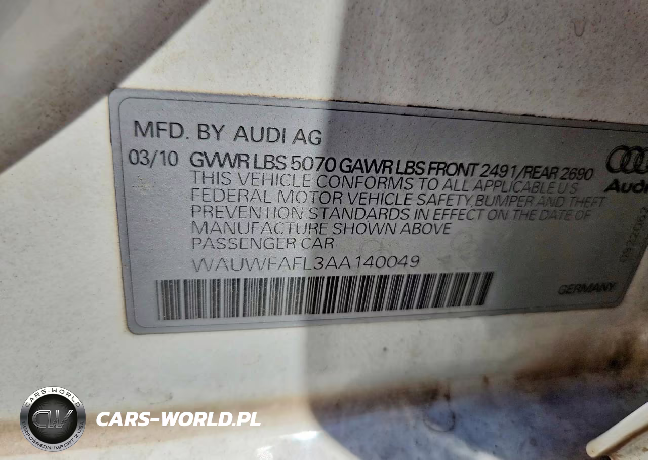 2010 Audi A4 Premium Plus VIN:WAUWFAFL3AA140049 - 12