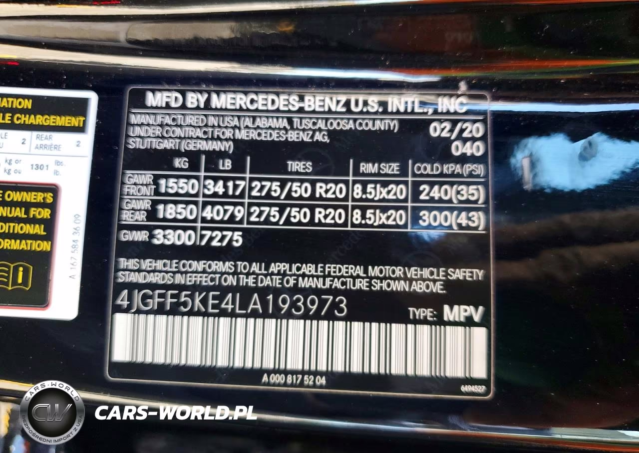 2020 Mercedes-Benz Gls 450 4Matic VIN:4JGFF5KE4LA193973 - 13