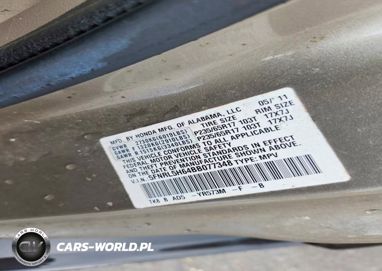 2011 Honda Odyssey Exl VIN:5FNRL5H64BB077348 - 13