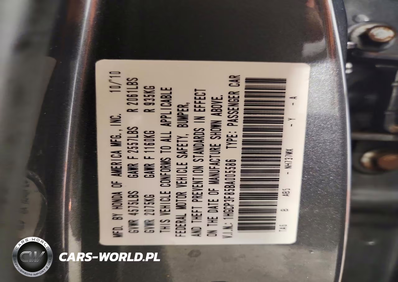 2011 Honda Accord Exl VIN:1HGCP3F85BA005586 - 13