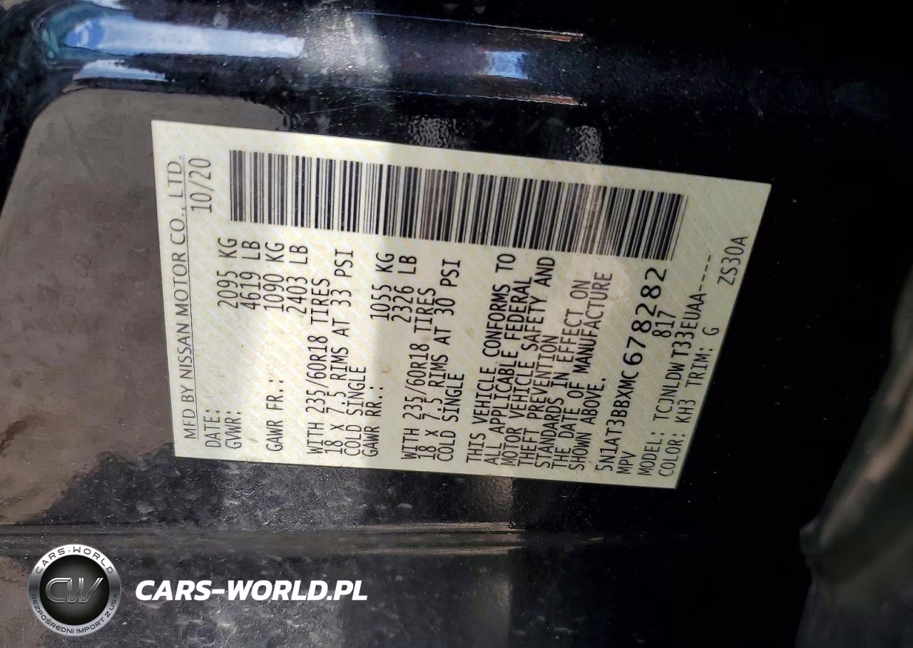 2021 Nissan Rogue Sv VIN:5N1AT3BBXMC678282 - 13