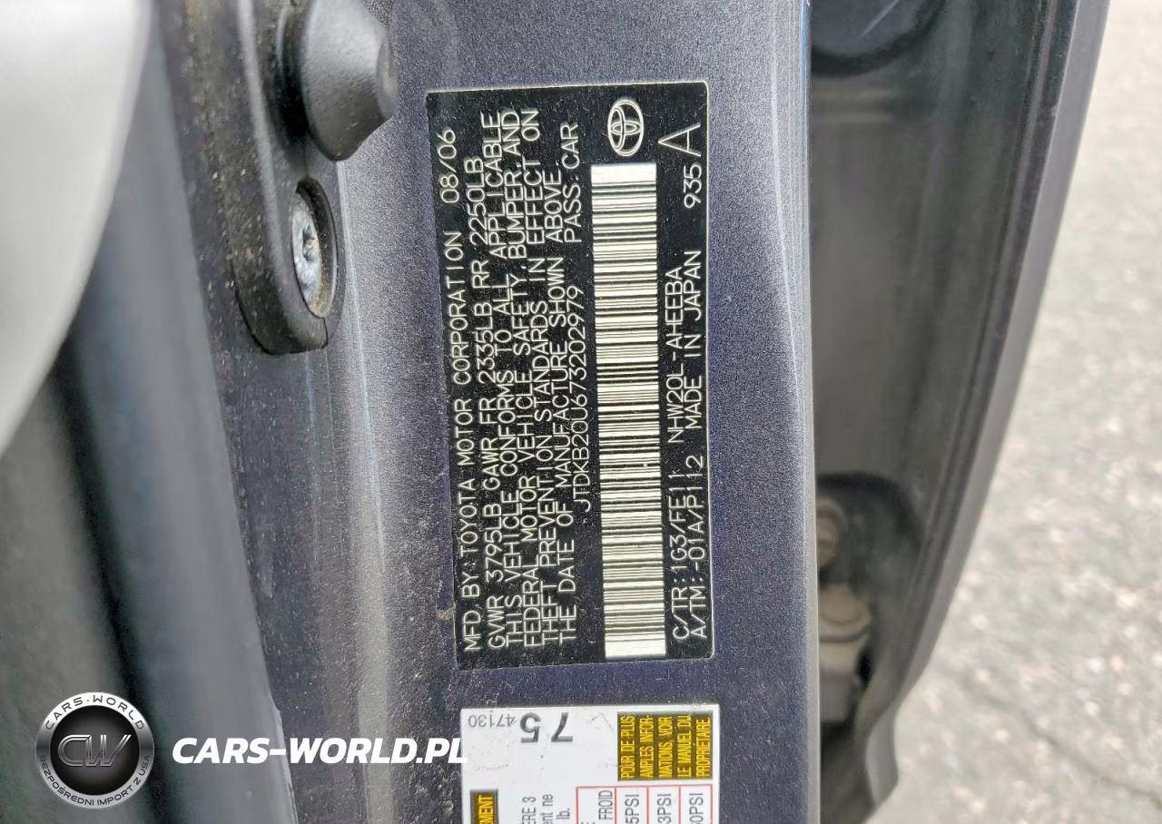 2007 Toyota Prius VIN:JTDKB20U673202979 - 13