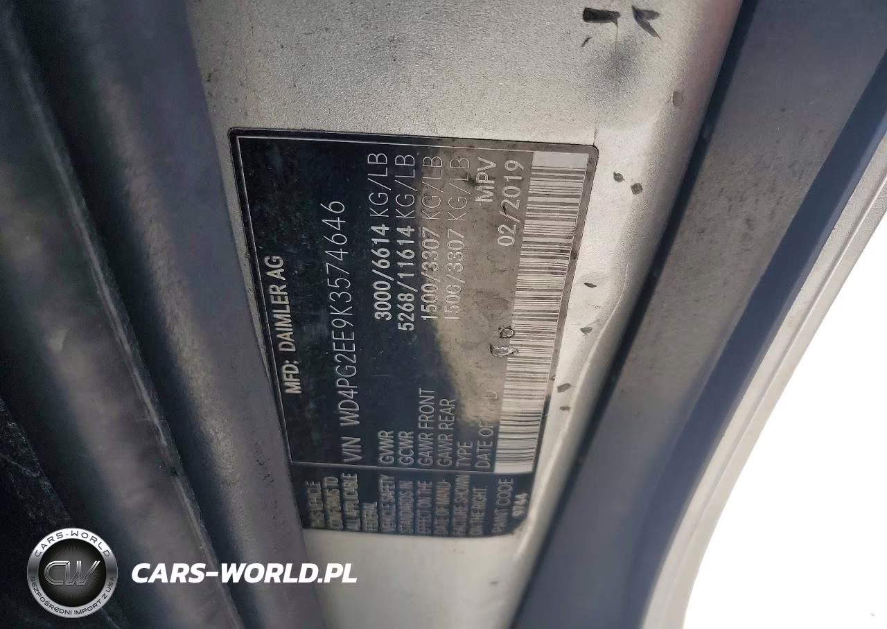 2019 Mercedes-Benz Metris VIN:WD4PG2EE9K3574646 - 13