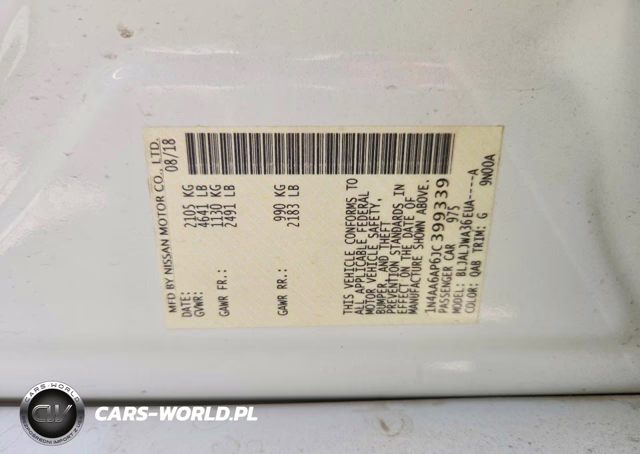 2018 Nissan Maxima 3.5 Sv VIN:1N4AA6AP6JC399339 - 13