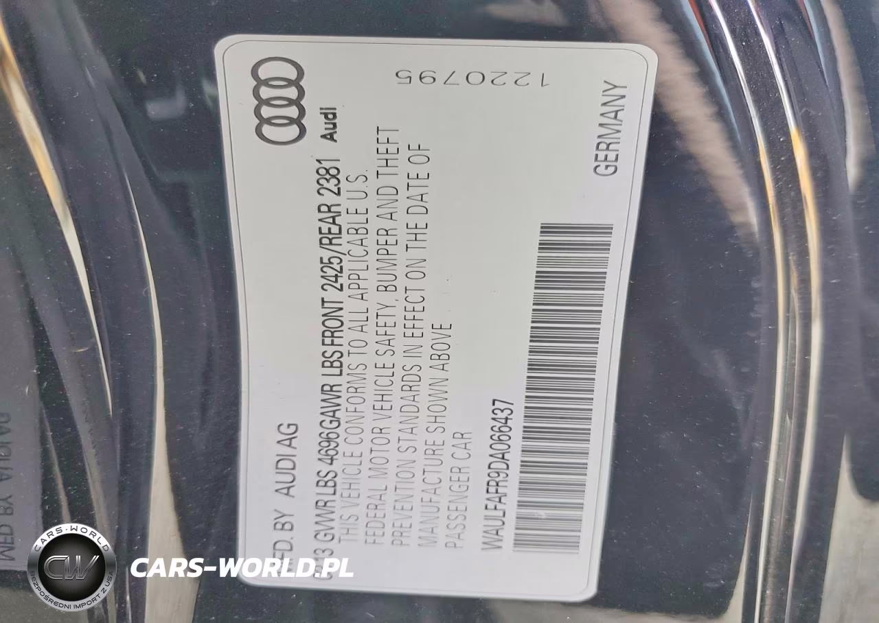 2013 Audi A5 Premium Plus VIN:WAULFAFR9DA066437 - 12