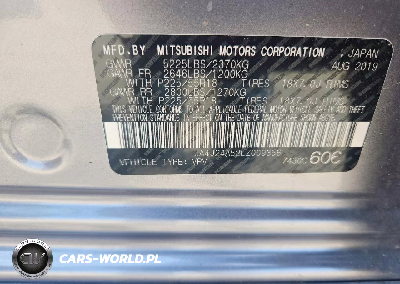 2020 Mitsubishi Outlander Sel VIN:JA4J24A52LZ009356 - 13