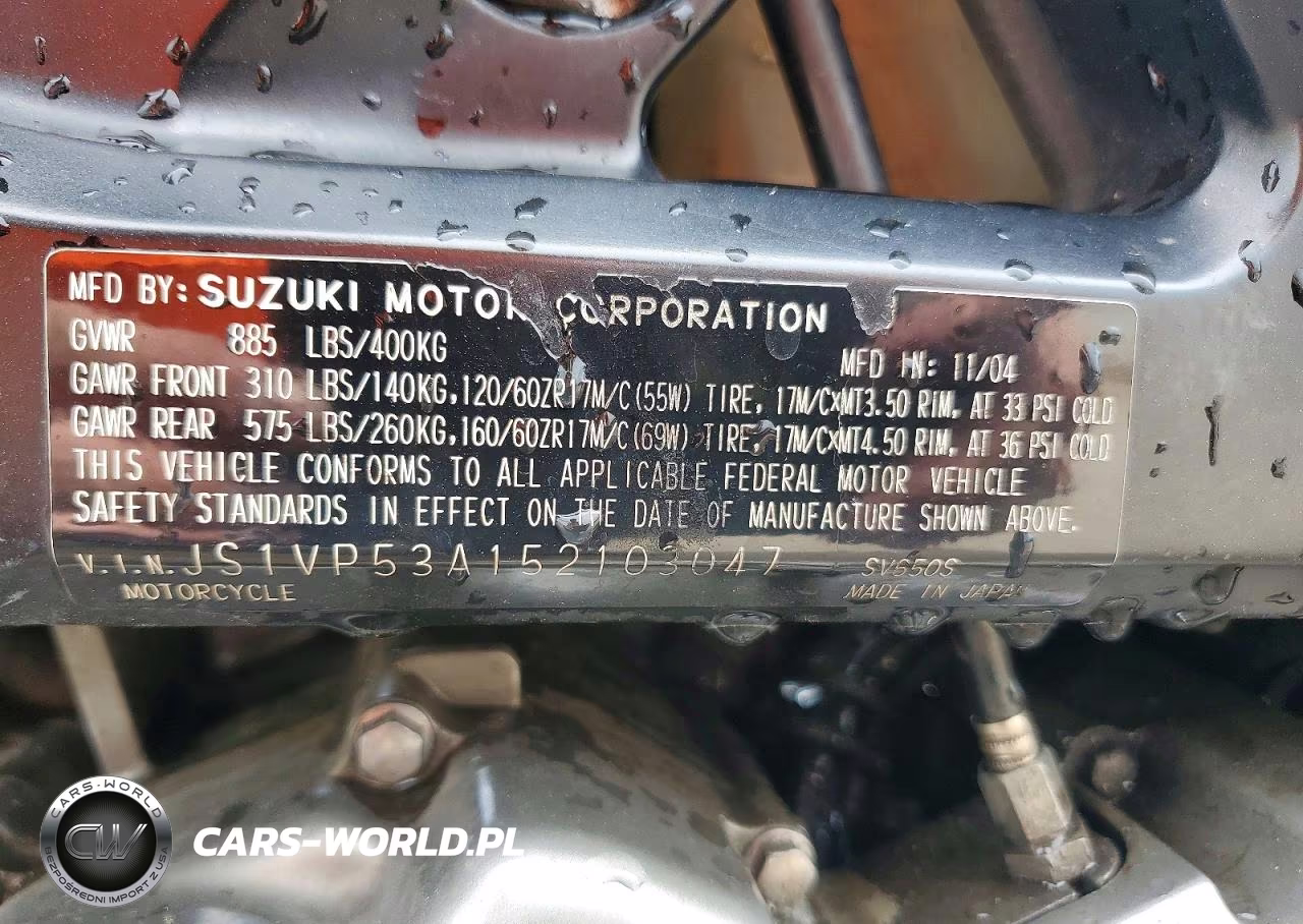 2005 Suzuki Sv650 VIN:JS1VP53A152103047 - 10