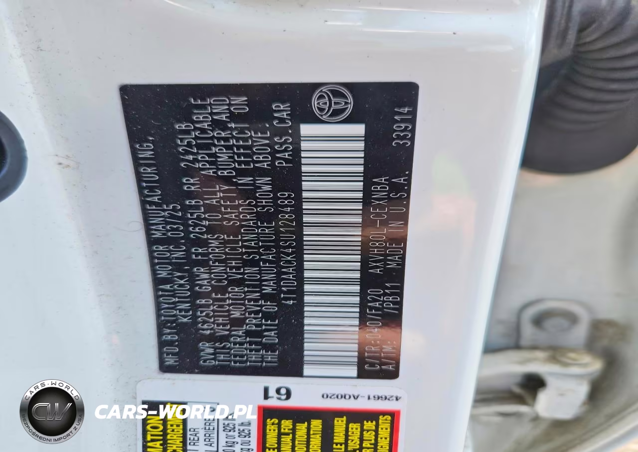2025 Toyota Camry Le VIN:4T1DAACK4SU128489 - 12
